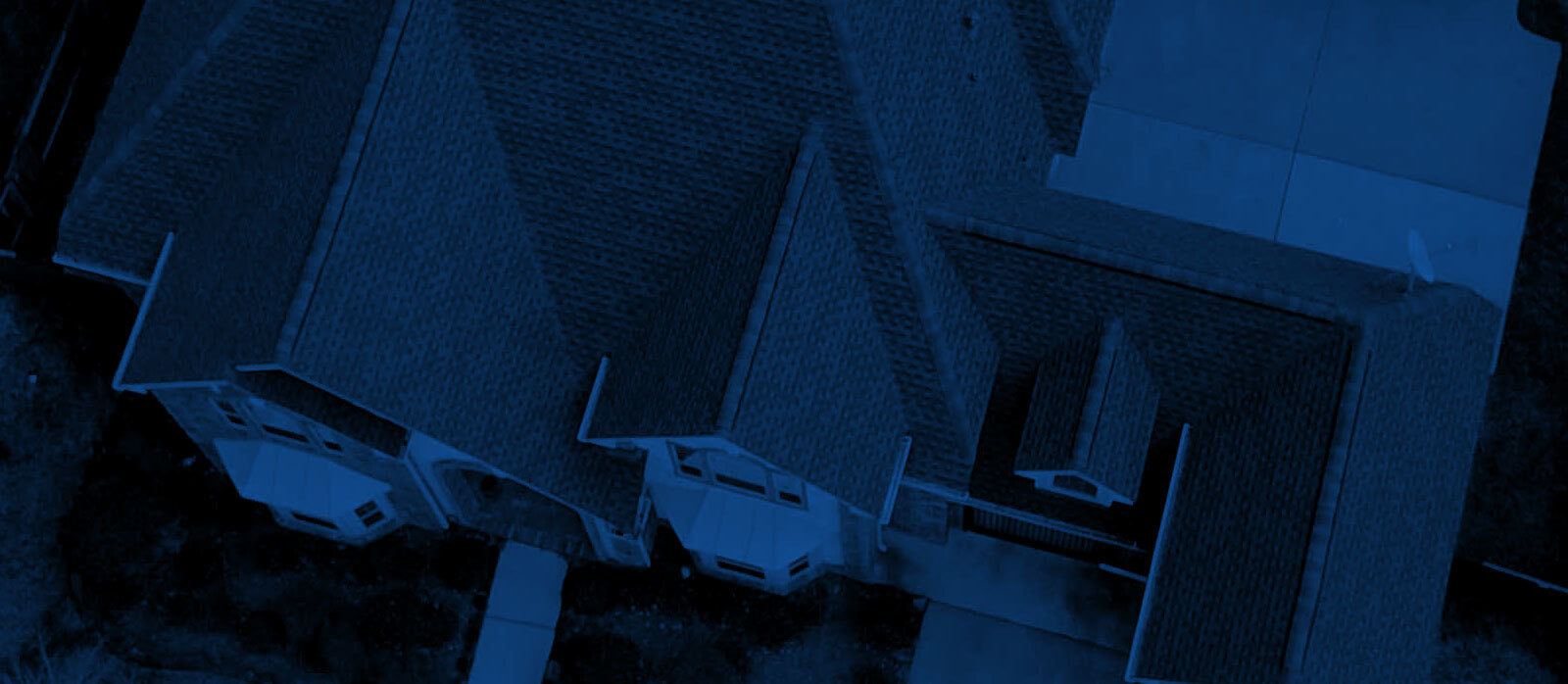 Close up of a focused roof section